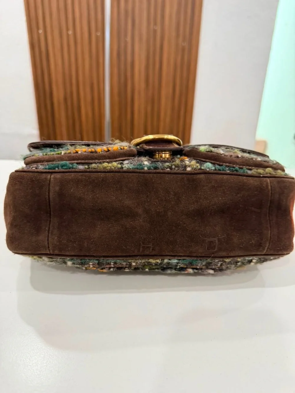 RARE Vintage Coach Leather Tweed Soho Multicolor Shoulder Bag Purse Y2K #8F18
